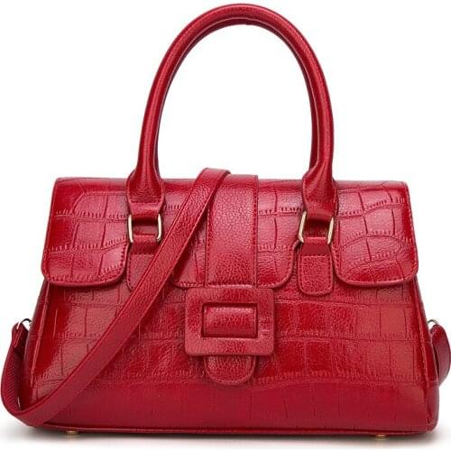 2018 Women Handbags Stone Pattern Handbag Casual Tote Bag High Quality Leather Women Bags Shoulder Bags Bolsa Feminina