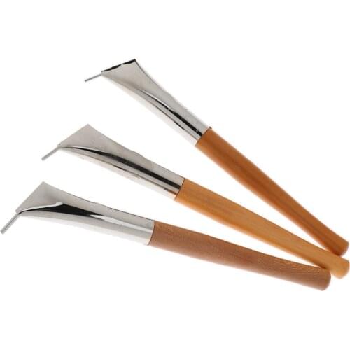 3 Pieces Wax Printing Pen Batik Pen for Painting Drawing on Fabric Cloth Clay Tool