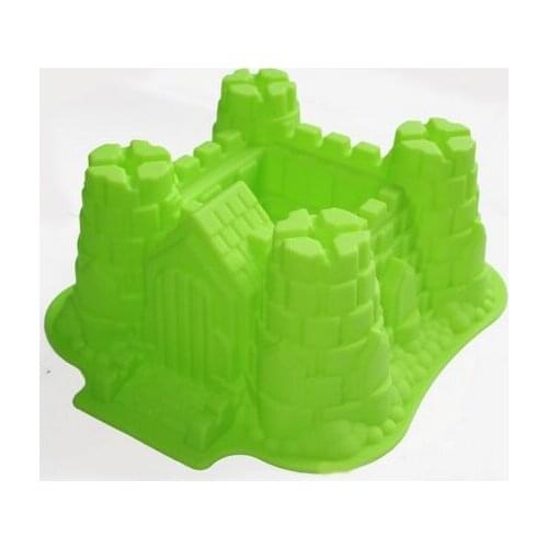 3D Castle Bundt Cake Pan Bread Chocolate Bakeware Silicone Mold