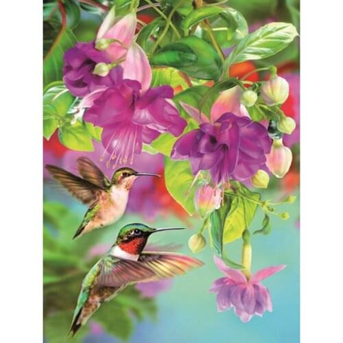 5d Diy Diamond Painting Flower bird Cross Stitch Diamond Embroidery Picture Wall Sticker Full Diamond Mosaic handcraft AS801