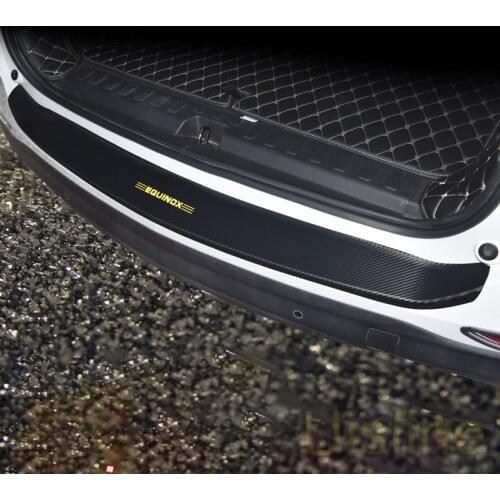 Trunk all-inclusive exterior rear panel leather carbon fiber protective sticker decoration For Chevrolet Equinox 2017 2018 2019