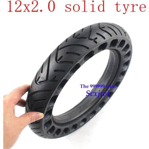 Free Shipping 12 inch solid wheel tyre Wtih Good Reputation 12x2.0for Many gas scooter E-bike Hoverboard Self Balancing Parts