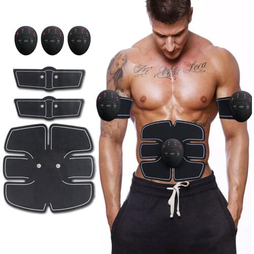 Wireless EMS Muscle Stimulator Trainer Smart Fitness Abdominal Training Electric Weight Loss Stickers Body Slimming Belt Unisex