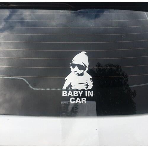 BABY IN CAR Child Car Stickers For SSANGYONG Chairman Rexton Kyron Rodius Actyon korando Tivolan Car styling