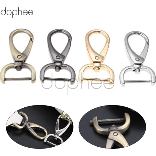 Dophee 1pc Handbag Bag Clasps Lobster Swivel Trigger Clips Snap Hook Lanyard hook Buckles Carabiner