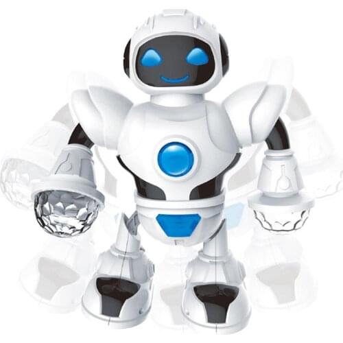 Electric Singing Dancing Robot with Flashing LED Light Parent-Child Interactive Game Kids Toy Birthday Gift