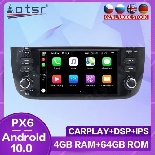 For Fiat Punto 2009 2010 2011 2012 - 2015 Car Radio Android Multimedia Player Audio Touch Screen GPS Navigation Stereo Carplay