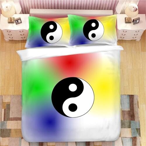 Taiji Bagua 3D Bedding Set Duvet Covers Pillowcases NEW comforter bedding sets bed linen