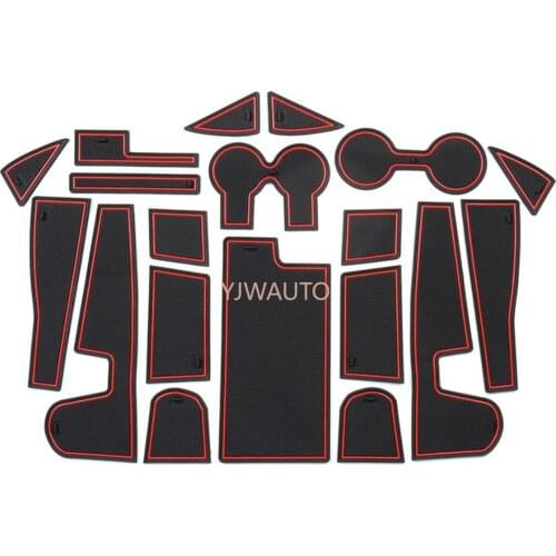 Door Slot Mat for Nissan MURANO Gate Groove Cushion Car Door Rubber Cup Holder Mats Anti-slip Carpets Position