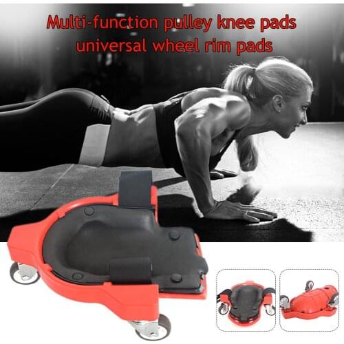 Sport Pulley Knee Pad Protector Pulley Kneeling Pad Multi Function Wheel Knee Pad for Training Workout Construction knee pads