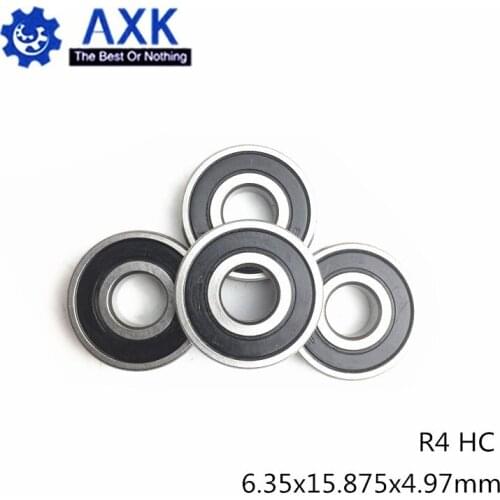 R4 Hybrid Ceramic Bearing 6.35*15.875*4.97 mm ABEC-1 ( 1 PC) Industry Motor Spindle R4HC Hybrids Si3N4 Ball Bearings 3NC R4RS