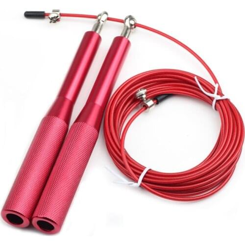 Jump Rope Ultra-speed Skipping Rope Steel Jumping Ropes for Boxing Gym Fitness Training Adjustable Speed Gym Workout Equipments