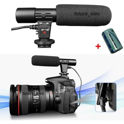 Stereo Condenser Microphone MIC-01 for Canon EOS 1D IV 5D Mark II 5D2 7D 60D 600D 550D Rebel T3i T2i Kiss X5 X4 Pentax K7 K5+CR2