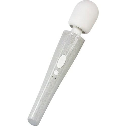 Amazing Holographic Glitter Rechargeable Handheld Waterproof Big Strong Wand Massager personal AV Vibrator