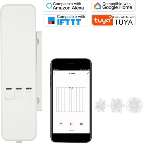 WiFi Tuya Smart Electric Curtains Motor Motorized Chain Roller Blinds Shade Shutter Drive Motor APP Control Alexa Google Home