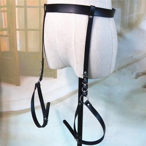 Women Leather Waist Garter Belt For Stocking Punk Costume Outfit O-Round Waist 100cm Belts