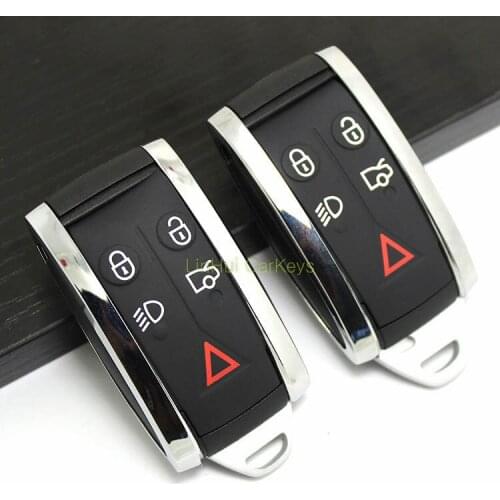 10 PCS PINECONE Key Shell for JAGUAR XF XK XKR X-Type S-Type Remote Key 5 Buttons Key Case With Uncut Blank Blade