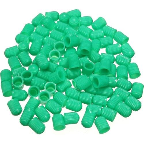 100pcs 12*10*8mm Car Bike Motorbike Tire Tyre Stem Valve Caps Dust Cover Caps Wheel Accessories
