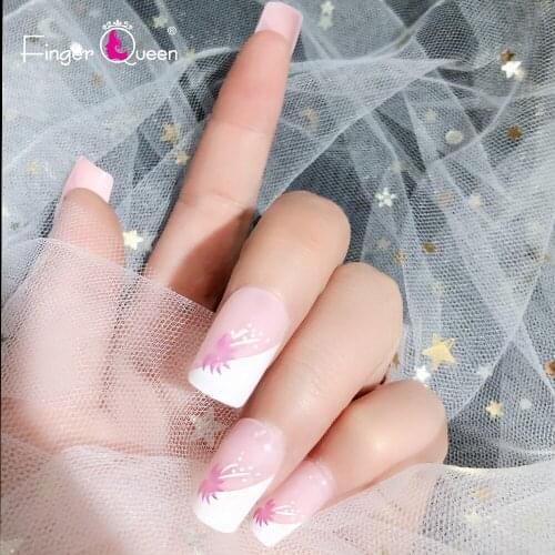 24pcs Box Nail Supplies For Professionals Reusable False Nails Artificial Beaute Stickers Decorations Pattern Halloween