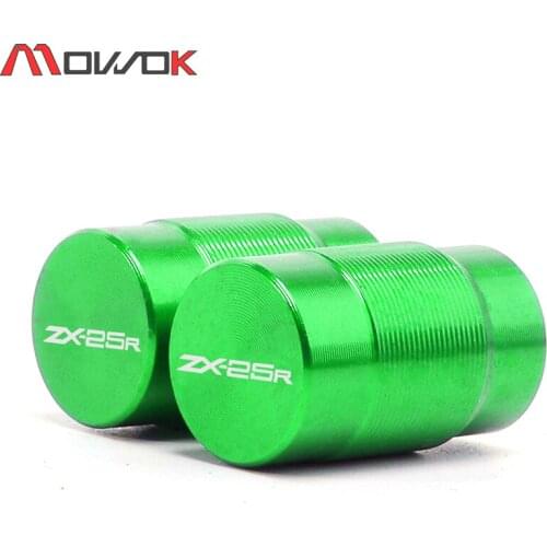 For Kawasaki ZX-25R ZX 25R ZX25R 2020-2021 Motorcycle CNC Aluminum Accessorie Wheel Tire Valve Stem Caps CNC Airtight Covers