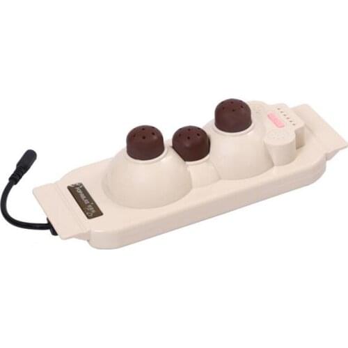 Germanium stone therapy apparatus with physical therapy 3 ball head heat meter warm neck guard to protect the waist