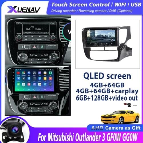 2 Din Android System Auto Car Stereo For Mitsubishi Outlander Car GPS Multimedia Player DVD Navigation Head Unit Audio