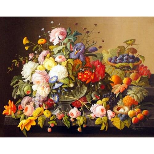 DIY 5D Diamond Painting Flower Cross Stitch Kit Full Drill Square Diamond Embroidery Mosaic Picture Rhinestones Home Decor Gift