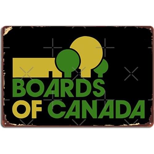 Boards Of Canada Metal Signs Wall Mural Club Bar Designing Mural Painting Tin sign Posters