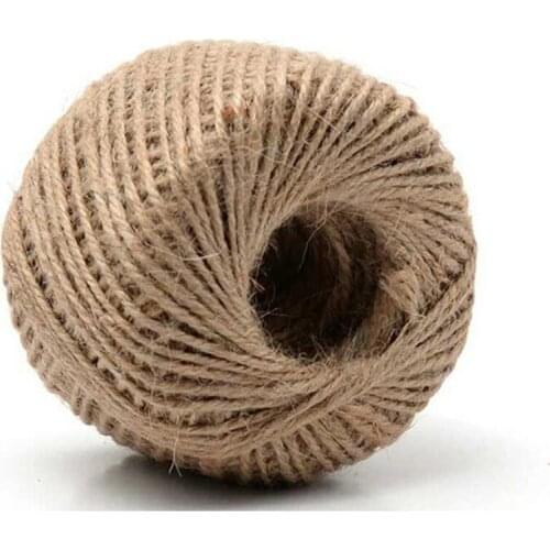 Burlap Rope Twine Ball Gardening Straps Natural 2mm 35M Gift Wrapping Cords Hand Made DIY Wrap