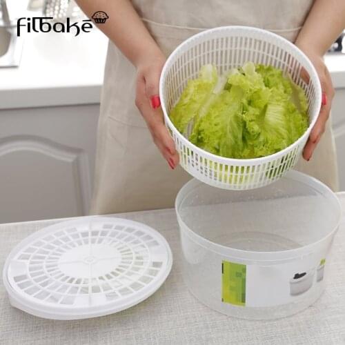 Filbake Salad Spinner Quick Vegetables Dryer Drain Lettuce And Vegetable For Home Kitchen With Pouring Spout Tools
