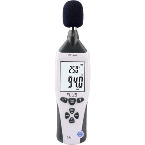 FLUS ET-965 5 in 1 Multifunctional Environment Meter Light Meter Sound Level Meter Humidity/Temperature Meter Anemometer