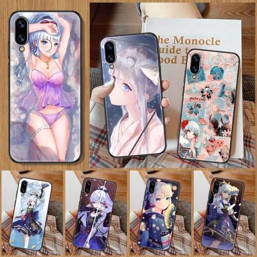 Genshin Impact Kamisato Ayaka Game Phone Case For Huawei Honor 6A 7A 7C 8A 8X 8 9 9X 10 10i 20 Lite Pro black painting cover tpu
