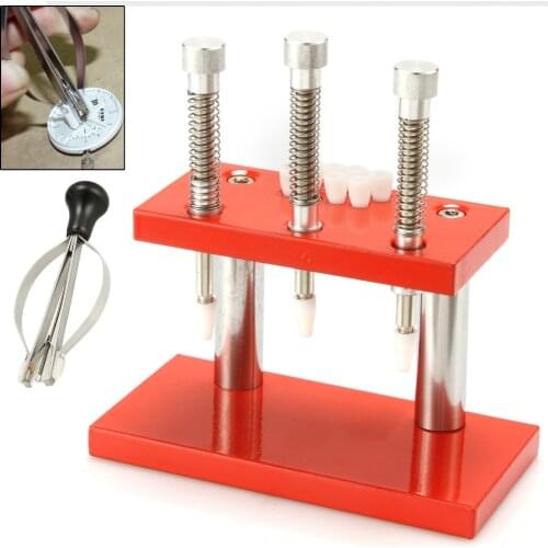 3 pin Watch Repair Tools Puller Plunger Remover &Hand Presto Presser Press Fitting Kit Clock Watch Tools