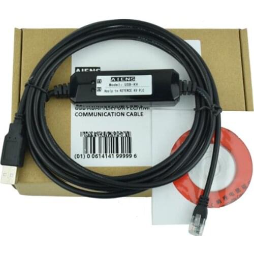 Programming Cables for KEYENCE KV/KZ series PLC, USB-KV USB or PC-KV RS232 or USB-KV5000