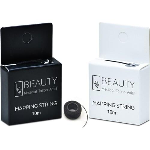 MAPPING STRING 10m Microblading Pre-Inked 10m Pre Inked Tattoo PMU String For Mapping Eyebrow Marker Thread Tattoo Brows Point