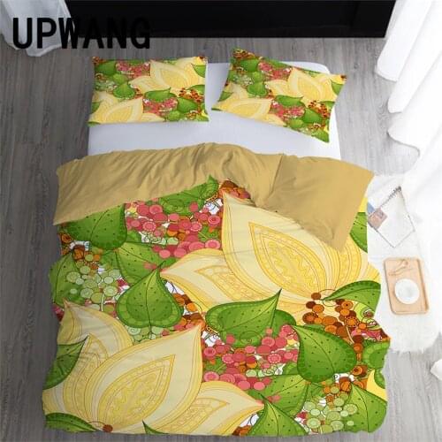 UPWANG 3D Bedding Set Mandala Bohemia Printed Duvet/Quilt Cover Set Bedcloth with Pillowcase Bed Set Home Textiles