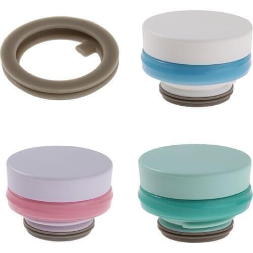 Outdoor Travel Cup Vacuum Flask Lid Universal Drinkware Mug Outlet Bullet Flask Cover w/Silicone Seal Ring Thermoses Accessories