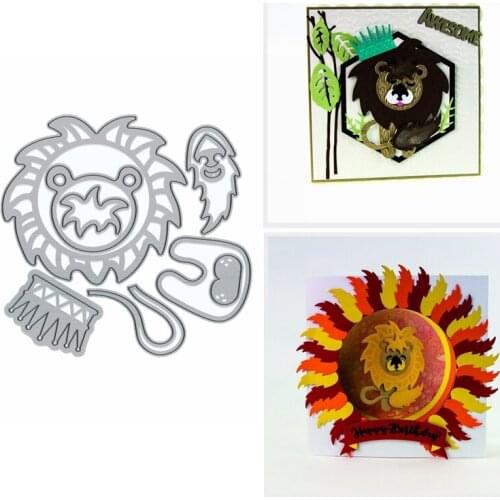 Animal Lion King Shape Metal Cutting Dies Stencil For DIY Scrapbooking Crafts Paper Cards Decoration Album Embossing 2019 New