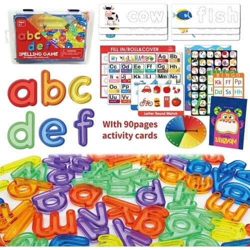 Montessori Rainbow Letters Spelling Words Educational Toys Rainbow English Letters Word Spelling Practice Kids Educational Toys