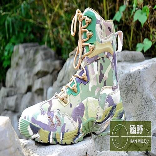 Hot Brand New Mens Army Boots Tactical Boots Mens High Quality Mens Rubber Somerset Camouflage Edition
