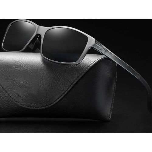 Mens New Aluminum Magnesium Polarizer Sunglasses Anti-glare Polarizer Glasses Driving Sunglasses