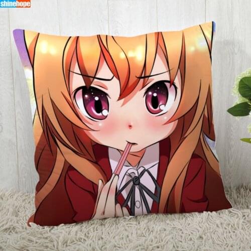 Toradora Pillow Cover Customize Pillowcase Modern Home Decorative Pillow Case For Living Room 45X45cm,40X40cm