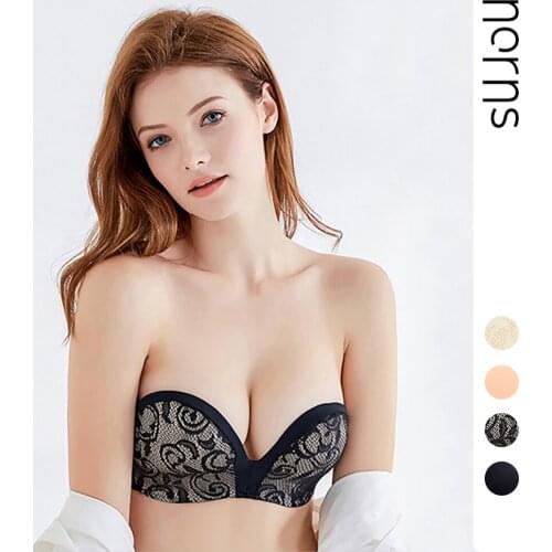 Norns Sexy Invisible lace bras for women strapless bra Push Up bare back Lingerie Bralette seamless bra female underwear