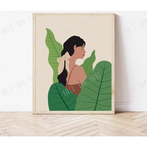 Plant lady print, Plant Lady Poster, Interior Wall Art, Plant Lady, Botanical Wall Art, Boho Wall Art, Plant Gift, Plant Art