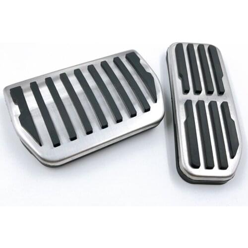 Stainless Steel Fuel Gas Brake Foot Pedal Pedales Pad For Jaguar XE XF F-Pace F Pace Car Styling Accessories Stickers