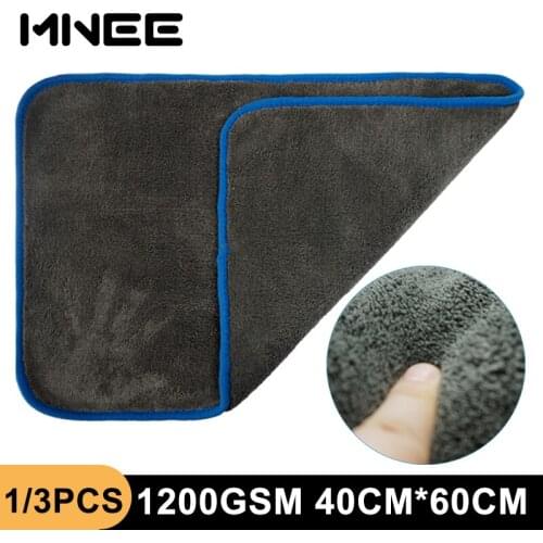 Car Detailing Towel 40*60CM Microfiber Car Cleaning Towel 1200GSM Car Drying Cloth Thick Car Washing Rag for Kitchen