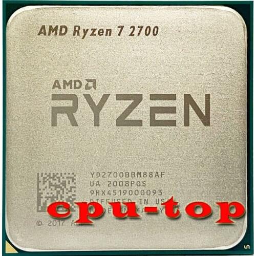 AMD Ryzen 7 2700 , 3.2 GHz Eight-Core Sinteen-Thread 16M 65W CPU Processor YD2700BBM88AF Socket AM4