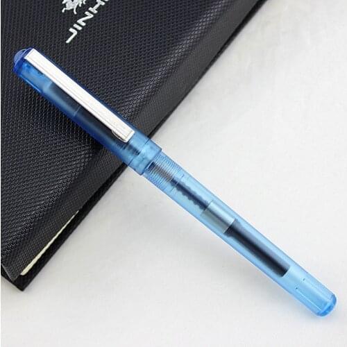 High quality Jinhao Stainless Steel Clip School student office Child training Fountain Pen 0.38mm /0.5mm nib select New