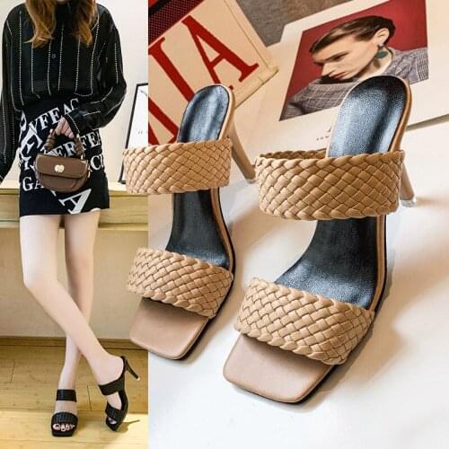 Hollow Sexy Women Sandals Square Toe Stiletto High Heels Women Open Toe Elegant Dress Shoes Large Size Pumps 9CM