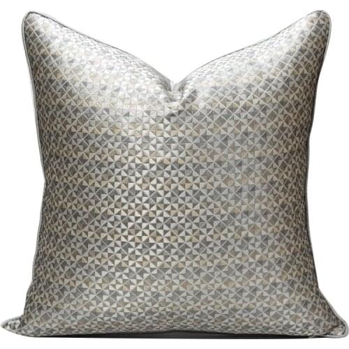 30x50/45/50cm morden retro grey geometric cushion cover jacquard grey pillowcase sofa waist pillow cover for backrest